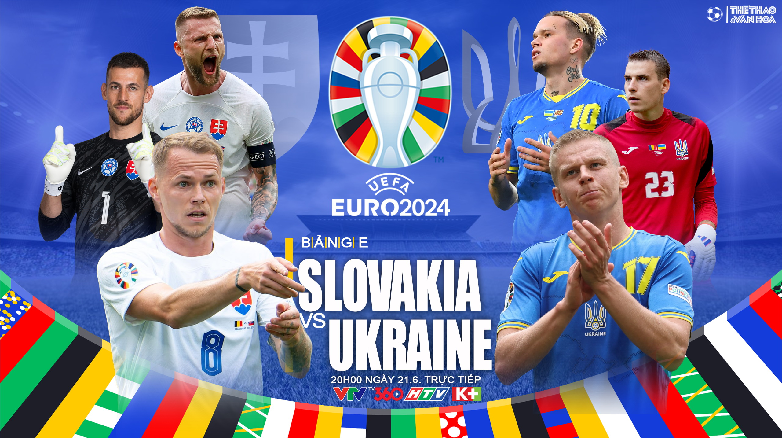 đội tuyển Slovakia vs Ukraine euro 2024