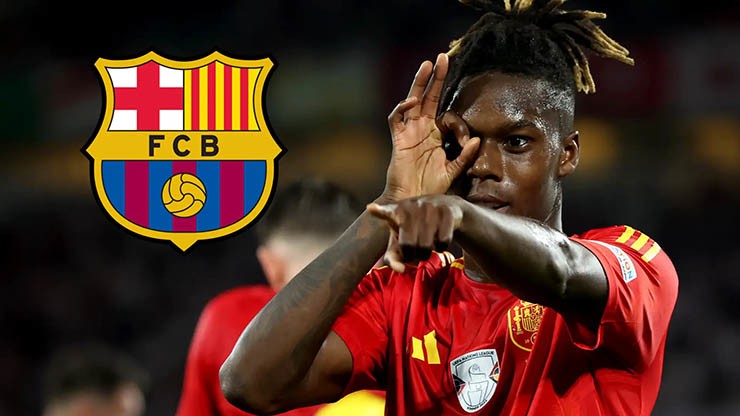 Nico Williams đang lọt vào tầm ngắm của Barca

