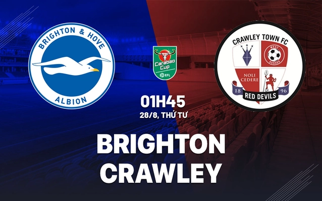 Nhận định Brighton vs Crawley Town
