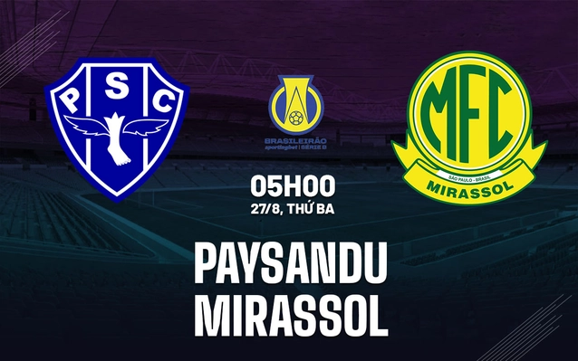 Paysandu vs Mirassol
