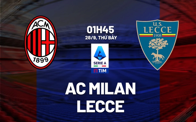  AC Milan vs Lecce vòng 6 SerieA 2024/25
