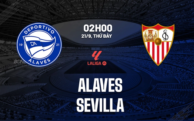 Alaves vs Sevilla vòng 6 La Liga 2024/25
