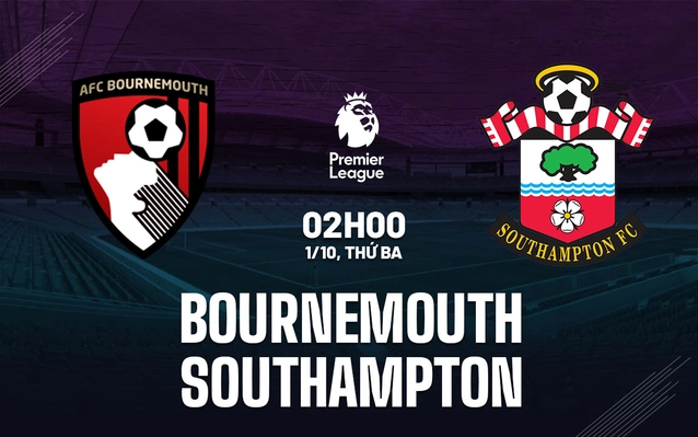 Bournemouth vs Southampton vòng 6 Ngoại hạng Anh 2024/25.
