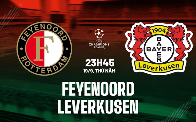 Feyenoord vs Leverkusen vòng bảng Champions League 2024/25
