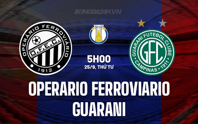 Operario Ferroviario vs Guarani
