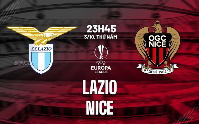  Lazio vs Nice lượt 2 vòng bảng Europa League 2024/25.
