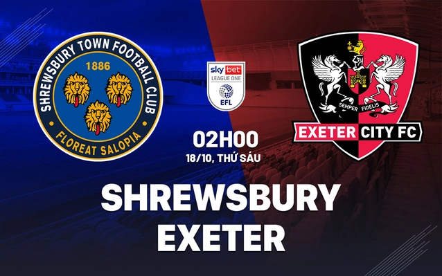 Shrewsbury vs Exeter
