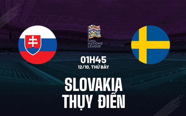 Slovakia vs Thụy Điển
