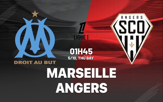  Marseille vs Angers vòng 7 Ligue 1 2024/25.
