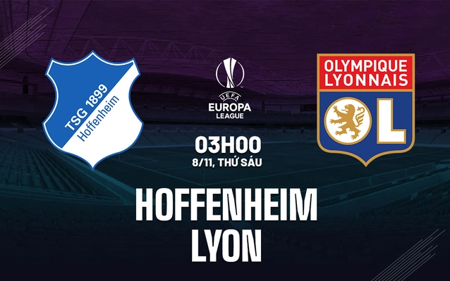 Hoffenheim vs Lyon lượt trận thứ 4 vòng bảng Europa League 2024/25.
