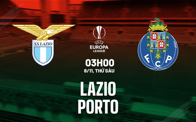 Lazio vs Porto lượt trận thứ 4 vòng bảng Europa League 2024/25.
