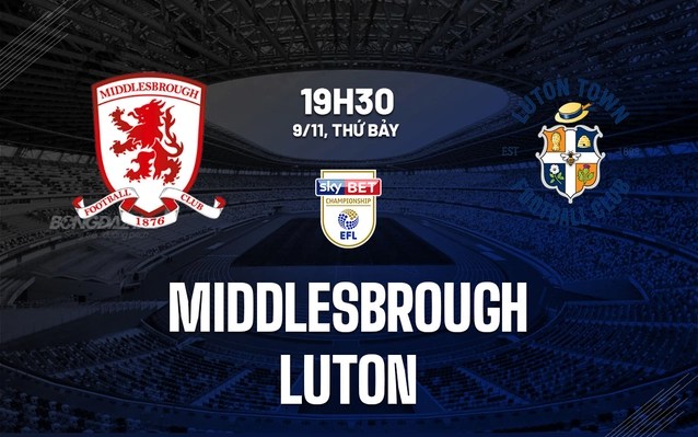 Middlesbrough vs Luton
