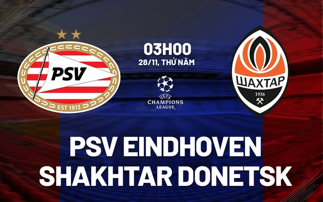 PSV Eindhoven vs Shakhtar Donetsk
