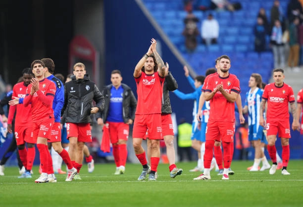 Osasuna cũng bị Espanyol cầm hòa không bàn thắng ở vòng trước
