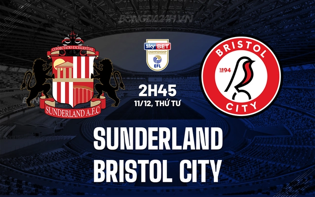 Sunderland vs Bristol City
