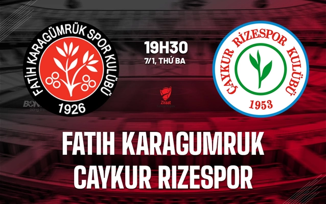 Fatih Karagumruk vs Caykur Rizespor
